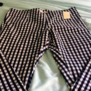 Checked stretch pants size 18
